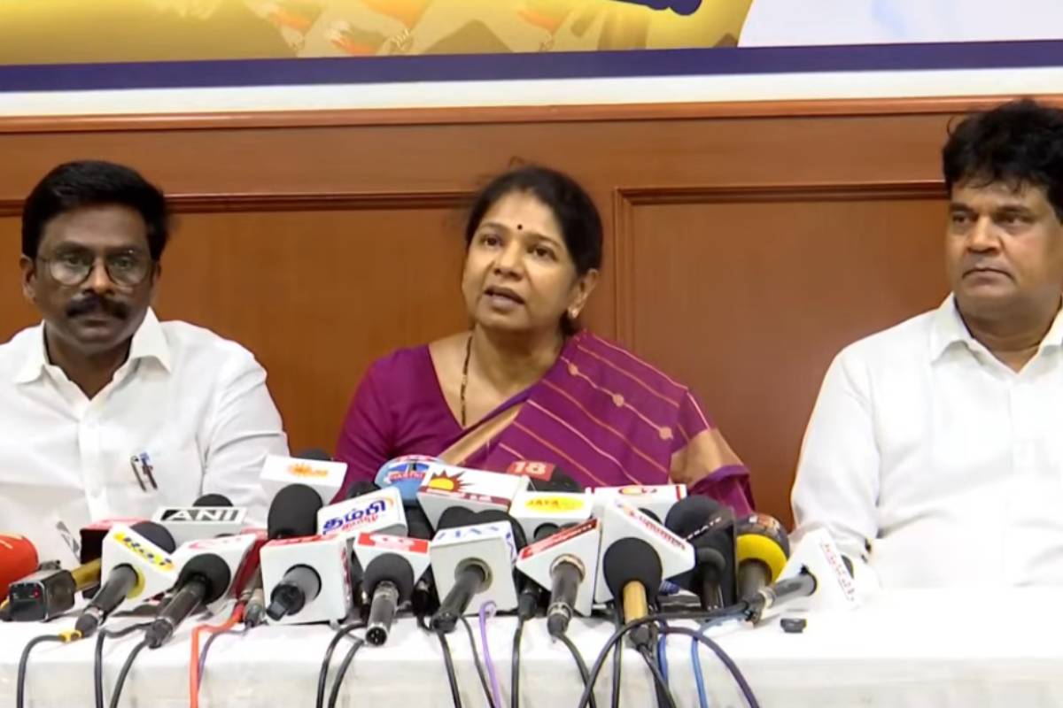 தவெக அரசை யார் இயக்குகிறார்கள்? திமுக எம்.பி கனிமொழி கேள்வி | Kanimozhi Questions Who Control Tvk Govt தவெக அரசை யார் இயக்குகிறார்கள்? திமுக எம்.பி கனிமொழி கேள்வி | Kanimozhi Questions Who Control Tvk Govt
