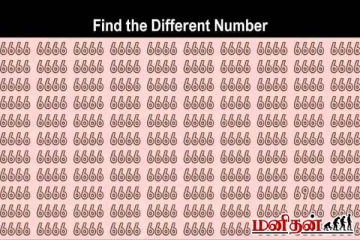 கண்பார்வை கூர்மையாக உள்ளதா? இதில் வித்தியாச இலக்கத்தை கண்டுபிடிங்க