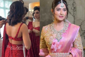 திரிஷா, சமந்தா முதல் பிரியங்கா வரை!! சேலை கட்டிவிடும் நபர் யார் தெரியுமா?