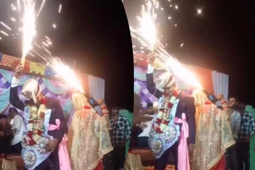 Funny Video: மணமகனுக்கு மரண பயத்தை காட்டிய மணப்பெண்! சிரிப்பை அடக்கமுடியாத காட்சி