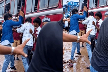 அரச பேருந்து ஊழியர்கள் மீது தனியார் பேருந்தின் சாரதி மற்றும் நடத்துனர் தாக்குதல்!