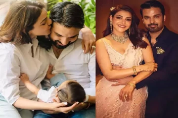 காஜல் மகன் கார் ஓட்டும் அளவிற்கு வளந்திட்டாரா? கேள்வி எழுப்பும் ரசிகர்கள்