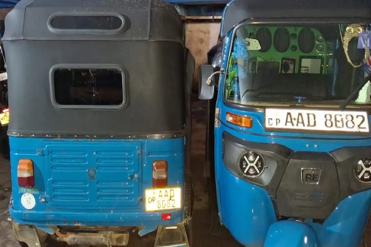 இரு முச்சக்கர வண்டிகளுக்கு ஒரே இலக்கம்! | The Same Registration Number Two Three Wheelers