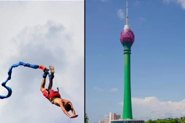 தாமரை கோபுரத்தில் வெளிநாட்டவர் காயம்