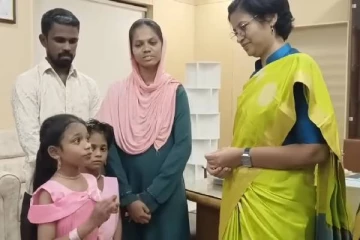 சூப்பர் சிங்கர் ஜூனியர் 10 1st ரன்னர் அப் ரஸ்ரின்!! மாவட்ட ஆட்சியர் கொடுத்த பரிசு..