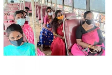 தஞ்சை பேருந்துகளில் இலவசமாக பயணித்த திருநங்கைகள் மகிழ்ச்சி