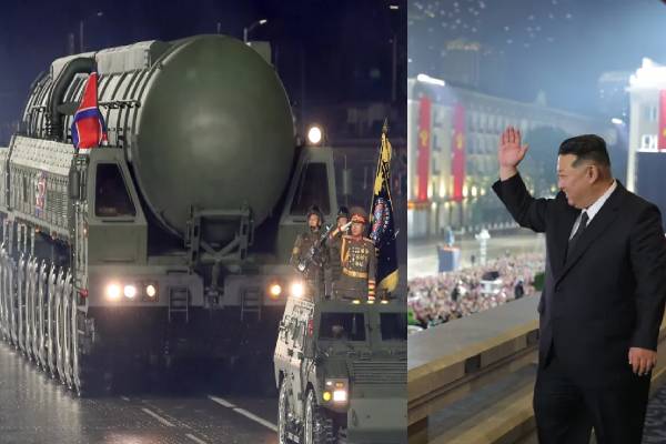 பயங்கர அணு ஏவுகணையை காட்சிப்படுத்திய கிம் ஜாங் | Kim Jong Un Unveils Powerful Hwasong 20 Icbm
