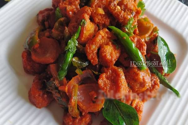 வீட்டிலேயே ரெஸ்டாரன்ட் ஸ்டைல் இறால் 65- குறைந்த செலவில் அதே டேஸ்ட் | Restaurant Style Prawn 65 Recipe At Home