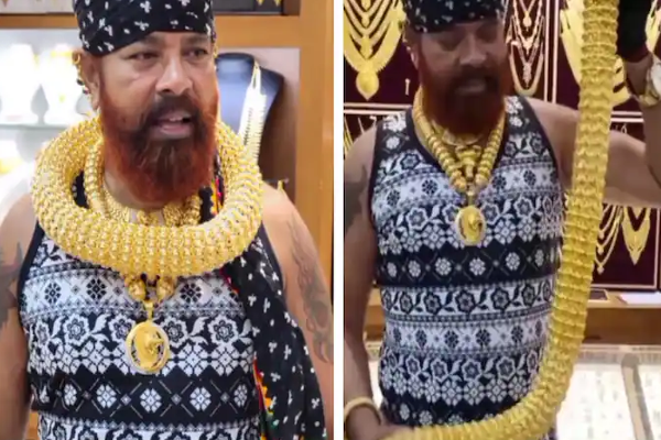 இந்தியாவின் மிகப்பெரிய தங்க செயினை வாங்கிய பிரபல ரவுடி வரிச்சூர் செல்வம் - வைரலாகும் புகைப்படம் - ஷாக்கான மக்கள் - தமிழ்நாடு