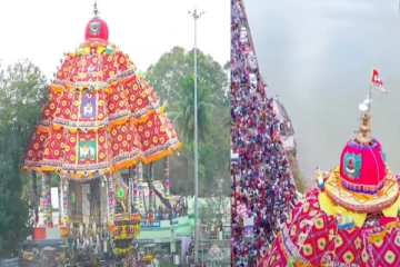 உலகப் புகழ்பெற்ற திருவாரூர் ஆழி தேரோட்டம் பக்தர்கள் பக்தி பரவசம்