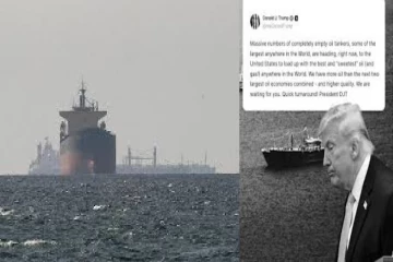 எரிபொருள் மற்றும் எரிவாயுவை ஏற்ற அமெரிக்கா நோக்கி படையெடுக்கும் கப்பல்கள் :ட்ரம்ப் இட்ட பதிவு