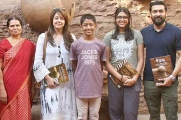 அட சூர்யா, ஜோதிகாவின் மகன் மற்றும் மகளா இது, நன்றாக வளர்ந்துவிட்டார்களே.. லேட்டஸ்ட் போட்டோ