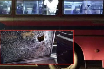 මගීන් දෙදෙනෙකුට තුවාල සිදුවූ බස් රථකයට එල්ල වූ ගල් ප්‍රහාරය..