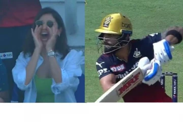 கோலியின் ஆட்டத்தை பார்த்து ஆர்ப்பரித்த அனுஷ்கா சர்மா! வீடியோ