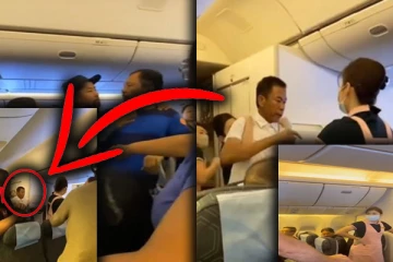 விமானத்தில் பயணிகள் மோதல் : வெளியான அதிரடி காணொளி