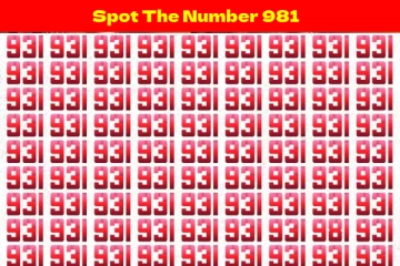 Optical illusion: படத்தில் '931' நடுவே இருக்கும் '981' எங்கே உள்ளது?