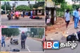 வீதியில் நின்ற மாட்டுடன் மோதி விபத்துக்குள்ளான மோட்டார் சைக்கிள்