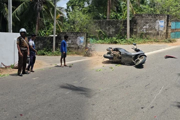 வட்டுக்கோட்டை சந்திக்கு அருகாமையில் விபத்து: முதியவர் வைத்தியசாலையில் அனுமதி