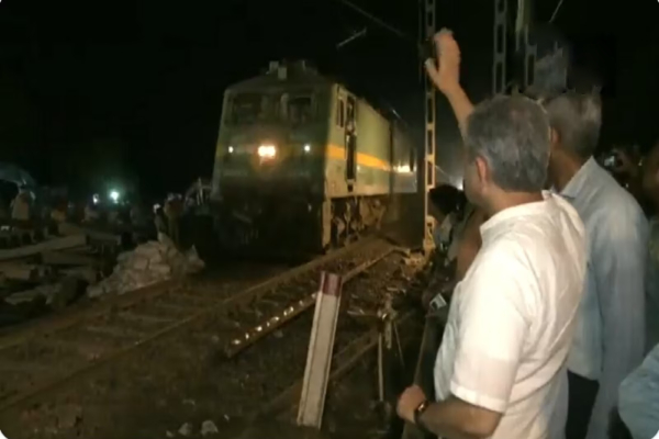 Train service started Odisha train accident area Train service started Odisha train accident area