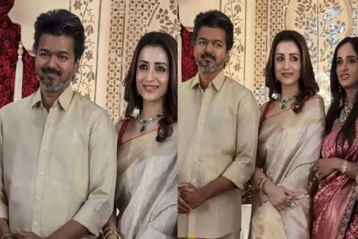 விஜய் - த்ரிஷா வைரல் காணொளியை திசைதிருப்பிய நடிகை சிம்ரன்! நீங்களே பாருங்க | Vijay Appeared With Trisha Video Brakes Simran