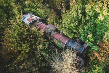 50 வருஷமா நடு காட்டுக்குள்ள நிற்கும் மர்ம ரயில்! அருகில் சென்றதும் புகை வரும் ஆச்சரியம்