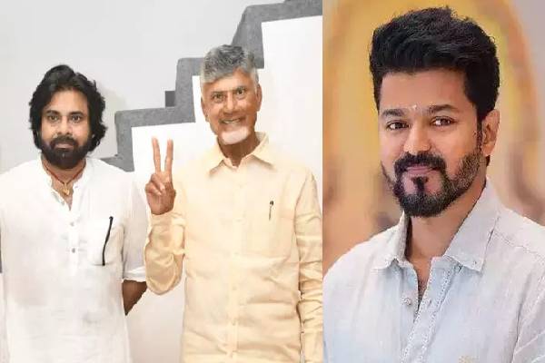 தவெக தலைவர் விஜய்...தேர்தலில் வெற்றி மகுடம் சூடிய 2 பேருக்கு மட்டும் வாழ்த்து! | Vijay Congratulates Chandrababu Naidu Pawan Kalyan