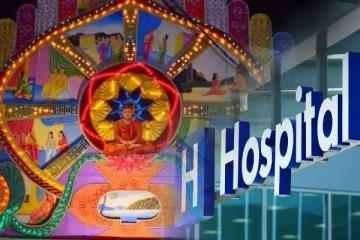 திடீரென உடைந்து விழுந்த வெசாக் தோரணம்: இருவருக்கு காயம்