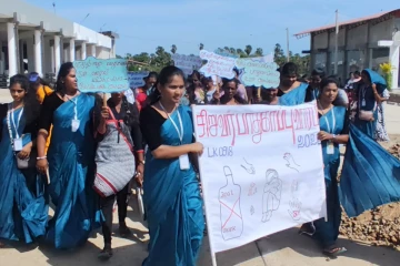 முல்லைத்தீவில் இன்று இடம்பெற்ற பேரணி