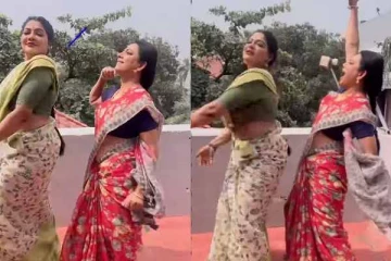 நியூஇயர் ஸ்பெஷல் மொட்டை மாடியில் செம குத்தாட்டம் போட்ட பாக்கியலட்சுமி சீரியல் நடிகைகள்- வைரல் வீடியோ