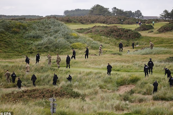 security for trump in scotland resort