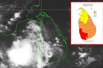மின்னல் தாக்கம் தொடர்பில் சிவப்பு எச்சரிக்கை