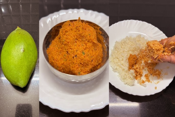 வாயில் எச்சில் ஊறவைக்கும் மாங்காய் வெந்தய சட்னி | Health Food Mango Fenugreek Chutney In Tamil