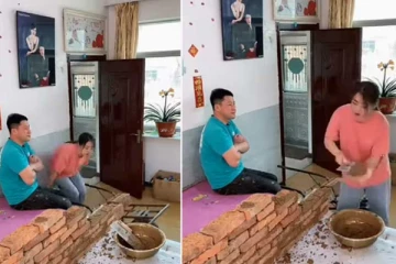 புருஷன் தொல்லை தாங்க முடியல...படுக்கையில் செங்கல் சுவர் எழுப்பிய மனைவி