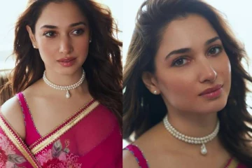 மில்க் பியூட்டி நடிகை தமன்னாவா இது!! சேலையில் இப்படி மின்னுறாங்க..