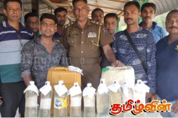 தமிழர் பகுதியில் மக்களின் போராட்டத்தினை தொடர்ந்து ஆறு பேர் கைது