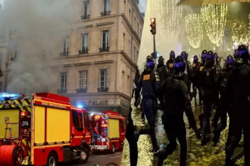 பிரான்ஸ் கலவரத்தில் வெடிக்கும் வன்முறை: பொலிஸாரை துரத்தி துரத்தி தாக்கிய கலவரக்காரர்களால் பதற்றம்