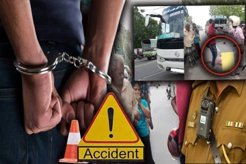 விபத்தில் தலை துண்டித்து சம்பவ இடத்திலேயே பலியான பெண் : யாழ்ப்பாணத்தை சேர்ந்தவர் கைது