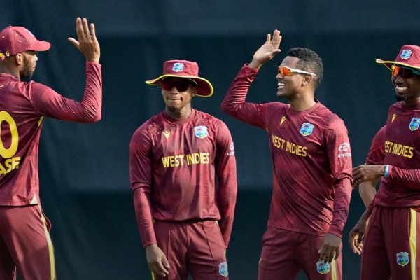 West indies 50 overs bowl by spinners