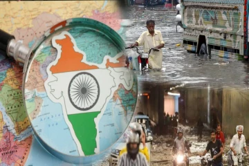 கனமழை மற்றும் நிலச்சரிவால் தத்தளிக்கும் இந்தியா: டெல்லியில் கட்டிடம் இடிந்து விழுந்ததில் 4 பேர் பலி