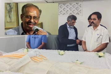 மாவிட்டபுரத்தில் அஞ்சலிக்காக வைக்கப்பட்டுள்ள மாவை சேனாதிராஜாவின் புகழுடல்