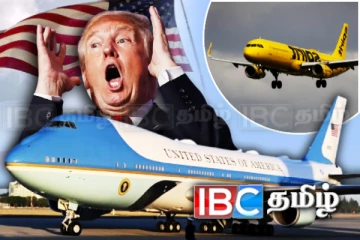 நடுவானில் ட்ரம்பின் விமானத்தை நெருங்கிய பயணிகள் விமானத்தால் பரபரப்பு