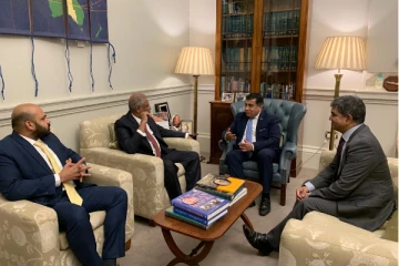 பிரித்தானியவெளிவிவகார அமைச்சரை சந்தித்த சுமந்திரன் - சாணக்கியன்