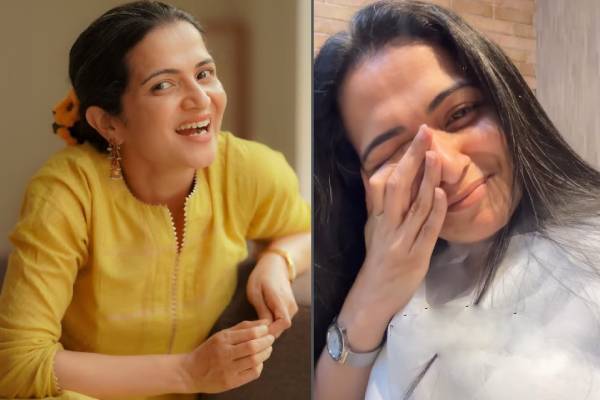 பிடிவாதமாக இருந்த தொகுப்பாளினி டிடி... நரைமுடிக்கு கலர் செய்யும் காணொளி வைரல்! | Ddneelakandan Colouring Her Hair For An Ad Shoot