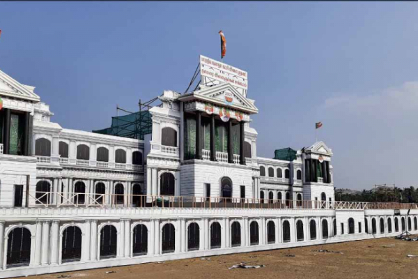 கோட்டை போட்டு பிரம்மாண்டம் காட்டும் பாஜக: அமைச்சர் ராஜ்நாத் சிங் வருகையும் பாஜக திட்டமும் | Fort Set Bjp Rajnath Singh