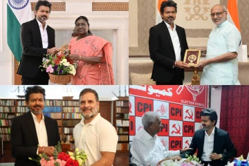 ராகுல் காந்தி, டி.ராஜாவை சந்தித்த முதல்வர் விஜய்