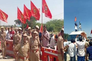 கல்லுாரி மாணவர்கள் மீது தாக்குதல்; நாம் தமிழர் கட்சியினர் சாலை மறியல் - போலீசாருடன் தள்ளுமுள்ளு