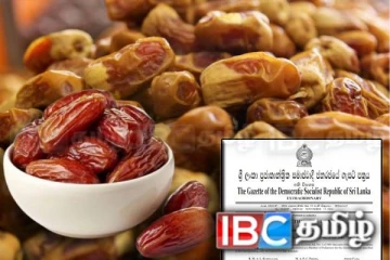 பேரீச்சம்பழம் மீதான விசேட பண்ட வரி குறைப்பு : வெளியான வர்த்தமானி