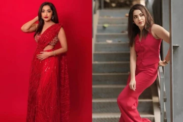 சிவப்பு நிற உடையில் தொகுப்பாளினி ரம்யா வெளியிட்ட கலக்கல் போட்டோஸ்