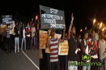 கிழக்கு பல்கலைக்கழக மாணவர்களால் போராட்டம் முன்னெடுப்பு