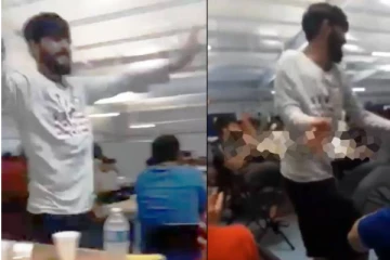 தாய் நாட்டை விட்டு வெளியேறிய துயரத்தை மறந்து அமெரிக்காவில் ஆப்கானியர்கள் செய்த செயல்! வைரலாகும் வீடியோ